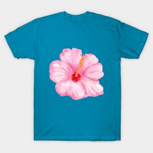 Pink hibiscus flower T-Shirt